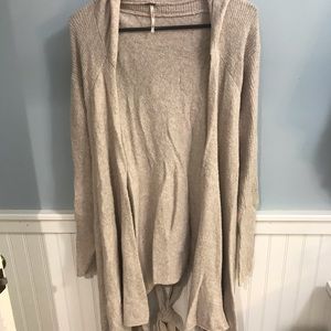 Free People Cardigan Cream with Tie
